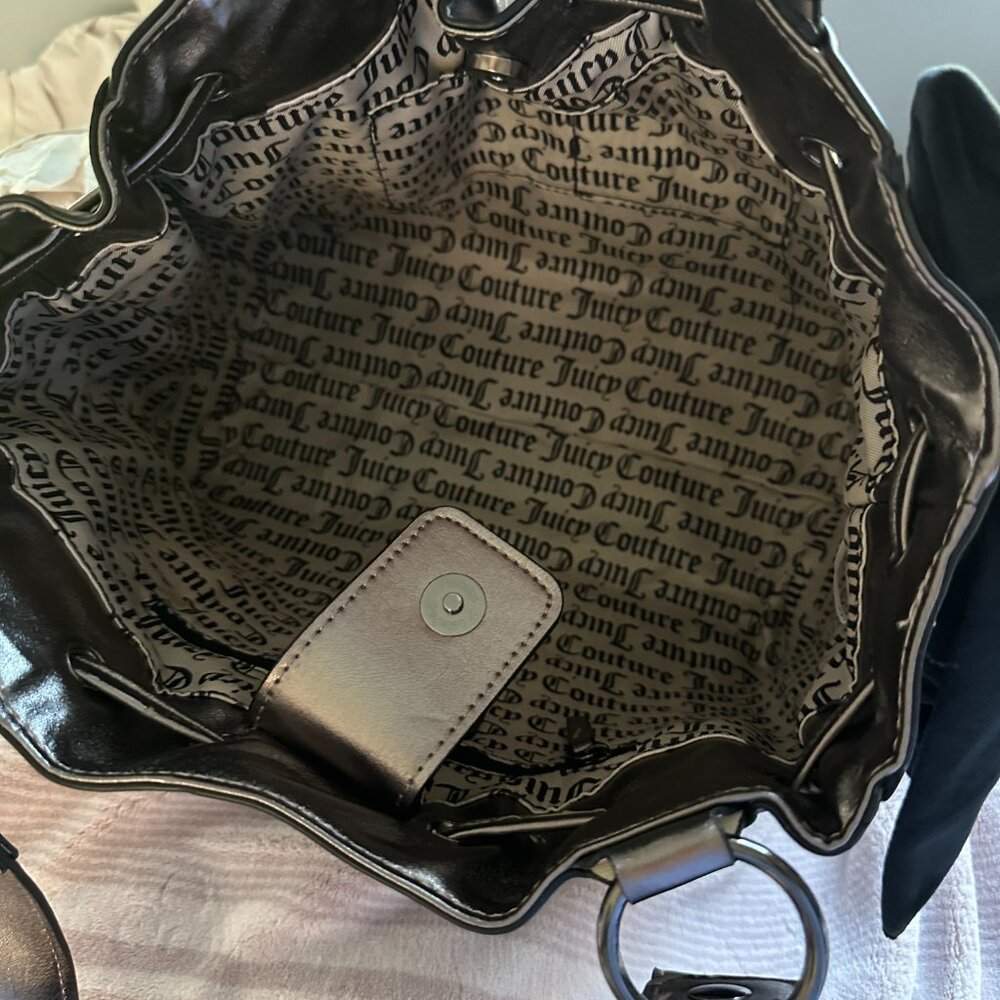 Juicy Couture Daydreamer 'Vintage Dreams' Tote Bag Black Liquorice/ Gunmetal NWT - Picture 4 of 11